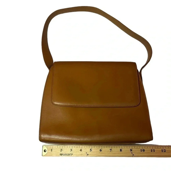 Fossil Denise Full Flap Cognac Genuine Leather Purse 90’s Inspired - Picture 14 of 16